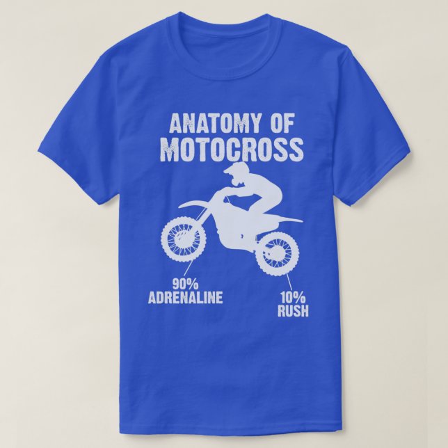 Anatomie von Motocross stolz MotoX MX Rennen T-Shirt (Design vorne)