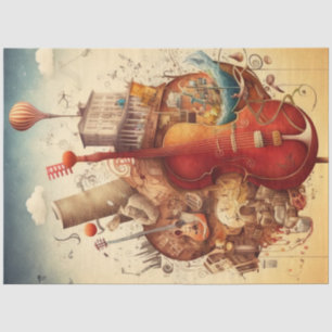 Anatomie von Musikreihen - Design 9 Seidenpapier