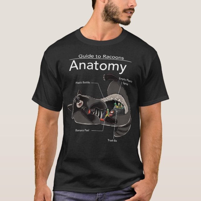 Anatomie von Raccoons T-Shirt (Vorderseite)