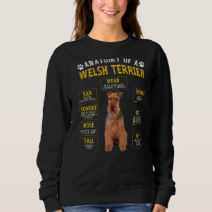 Anatomie Welsh Terrier für Frauen Sweatshirt