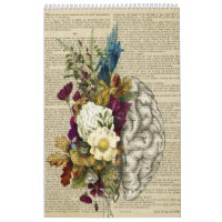 Anatomieplakat für das Blumengehirn
