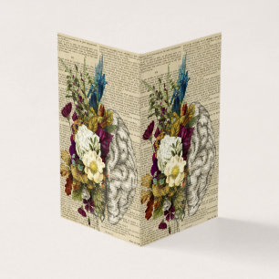 Anatomieplakat für das Blumengehirn Visitenkarten