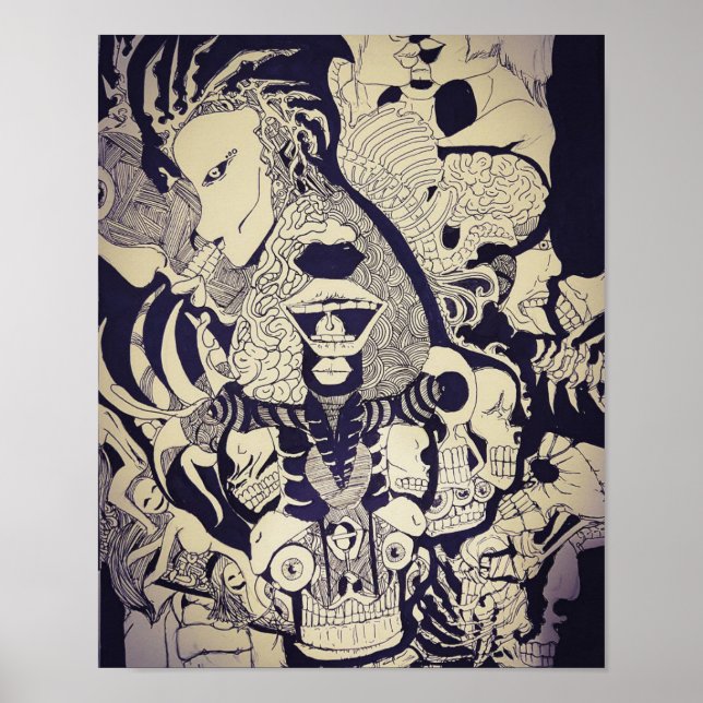 anatomisch verrückt poster (Vorne)