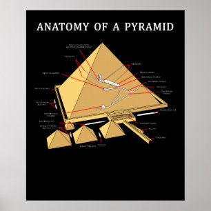 Anatomische Archäologie der antiken ägyptischen Py Poster