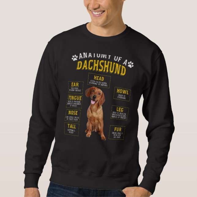 Anatomische Dackel für Frauen Sweatshirt (Vorderseite)