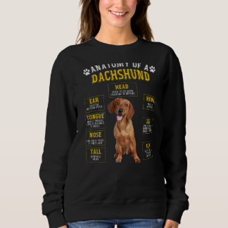 Anatomische Dackel für Frauen Sweatshirt