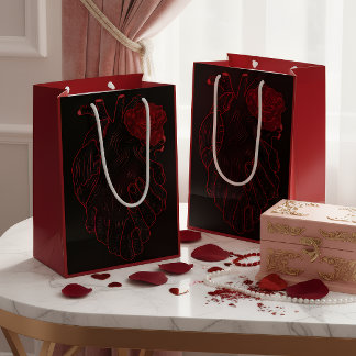 Anatomische Herz-Liebesgeschenktasche Mittlere Geschenktüte