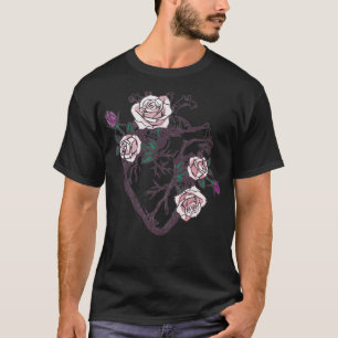 Anatomische Herzblütenanatomie und Blume T-Shirt