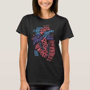Anatomische Herzkardiologie Medizin T-Shirt