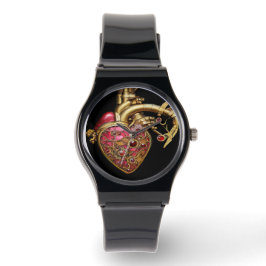 Anatomische Röhrchen und Geere aus Steampunkherz Armbanduhr