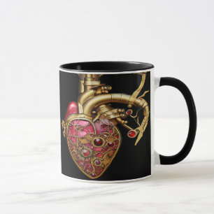Anatomische Röhrchen und Geere aus Steampunkherz Tasse