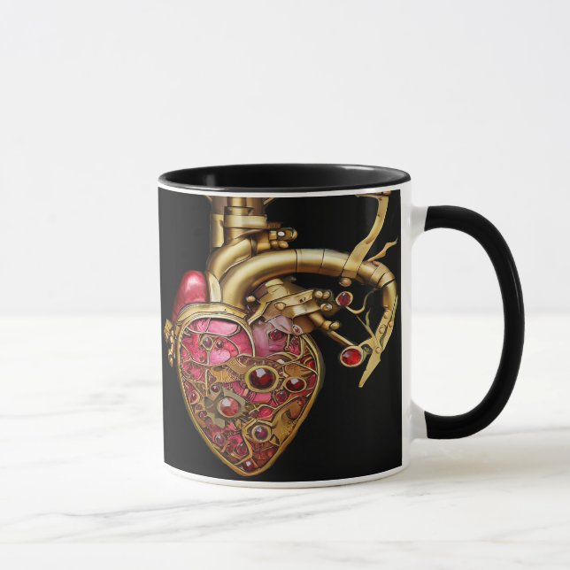 Anatomische Röhrchen und Geere aus Steampunkherz Tasse (Rechts)