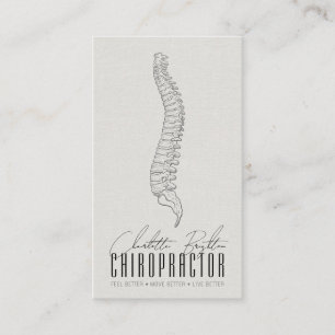 Anatomische Spine Chiropraktor Ernennung und Visitenkarte