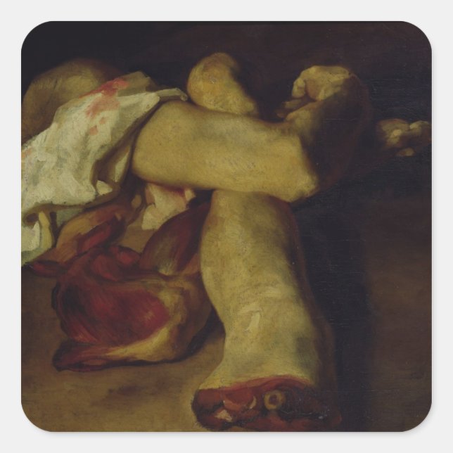 Anatomische Stücke Quadratischer Aufkleber (Vorderseite)