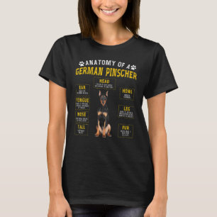 Anatomischer deutscher Pinscher für Frauen T-Shirt