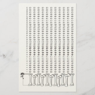 Anatomischer Herz-Gewohnheits-Tracker – Gothic Hab Briefpapier