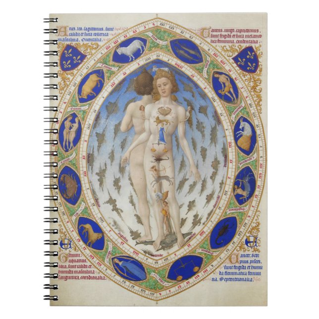 Anatomischer Mensch - Notebook Notizblock (Vorderseite)