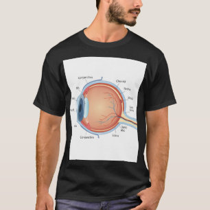 Anatomisches Augendiagramm T-Shirt