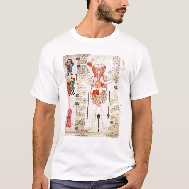 Anatomisches Diagramm T-Shirt (Vorderseite)