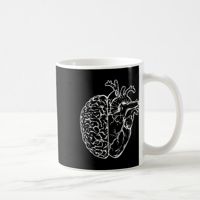 Anatomisches Gehirn Herzkrankenlehrer Student Nurs Kaffeetasse (Rechts)