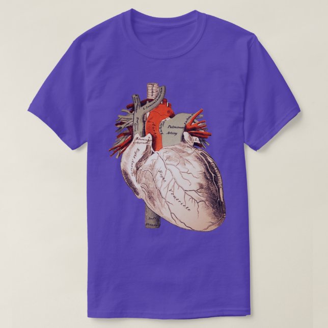 Anatomisches Herz 4 T-Shirt (Design vorne)