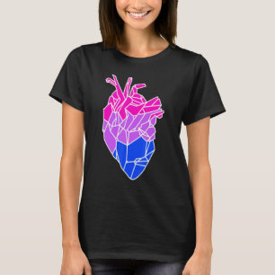 Anatomisches Herz Bisexueller Stolz Bi-Flagge Lgbt T-Shirt