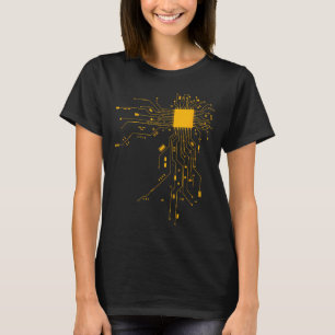 Anatomisches Herz CPU Prozessor Informatik Pr T-Shirt