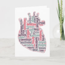 Anatomisches Herz des alternativen Valentinsgrußes