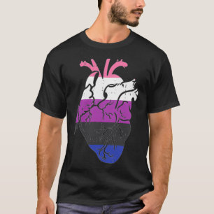Anatomisches Herz Genderfluid Nurse Pride Flag LGB T-Shirt