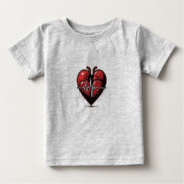 Anatomisches Herz mit Lebensstil Baby T-shirt