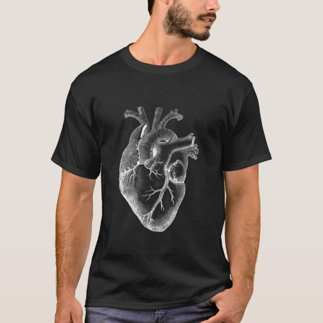 Anatomisches Herz-Shirt, Kardiologe Shirt, Herz T-Shirt (Vorderseite)