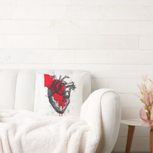 Anatomisches Herz Trash Polka Kunst Kissen