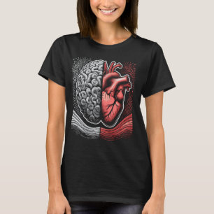 Anatomisches Herz Vs Gehirnmedizin Anatomie T-Shirt