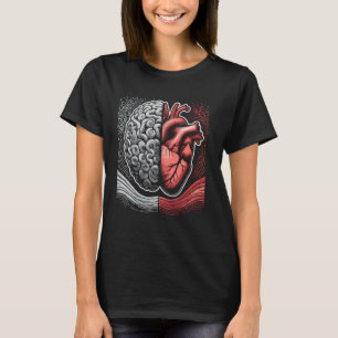 Anatomisches Herz Vs Gehirnmedizin Anatomie T-Shirt