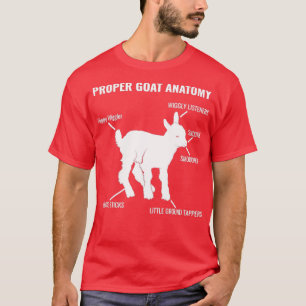 Anatomisches Süße Tier für die richtige Ziege  T-Shirt