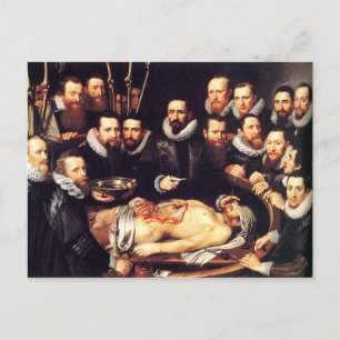Anatomy Lesson von Dr. Willem van der Meer Postkarte