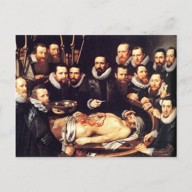 Anatomy Lesson von Dr. Willem van der Meer Postkarte (Vorderseite)