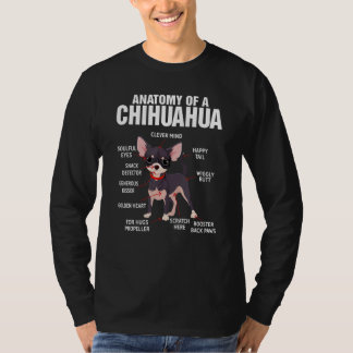 Anatomy of a Chihuahua Dog  Dog Mom  Chihuahua T-Shirt