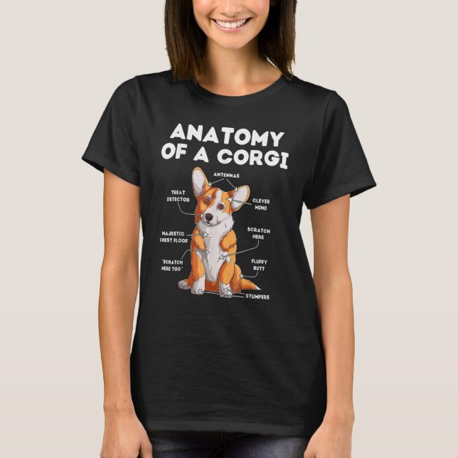 Anatomy of a Corgi T-Shirt (Vorderseite)