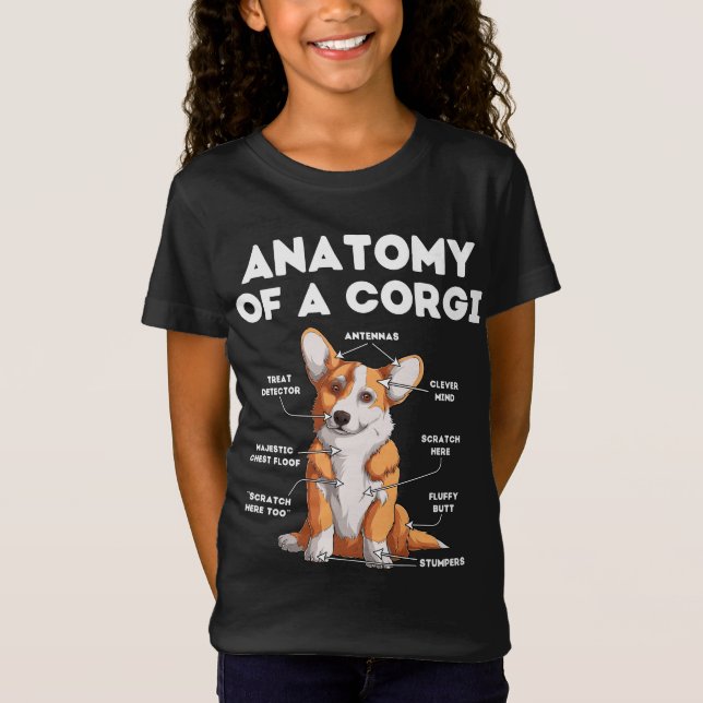 Anatomy of a Corgi T-Shirt (Vorderseite)