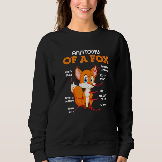 Anatomy of a fox children sweatshirt (Vorderseite)