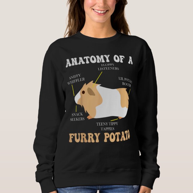 Anatomy Of A Furry Potato Guinea Pig  Clothing 1 Sweatshirt (Vorderseite)