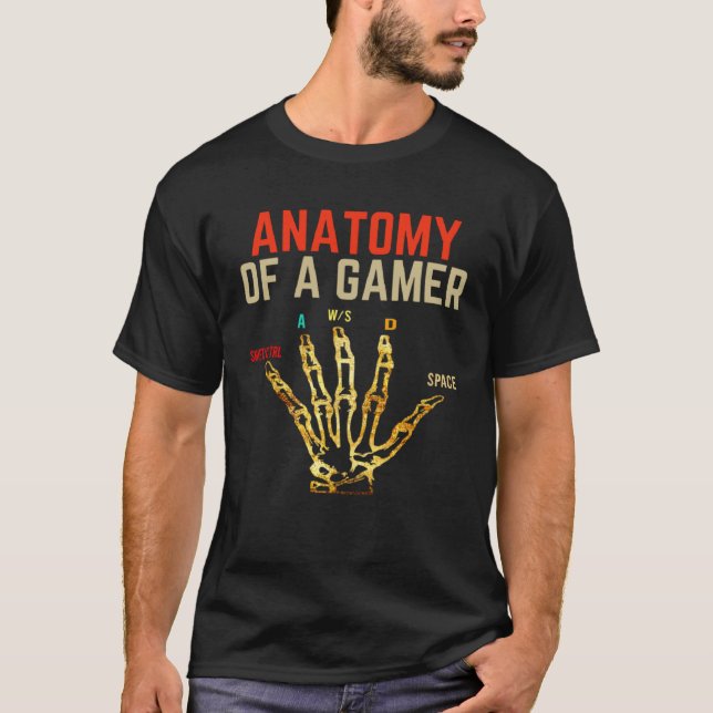 Anatomy of A Gamer Gaming  For Boys Gamer T-Shirt (Vorderseite)