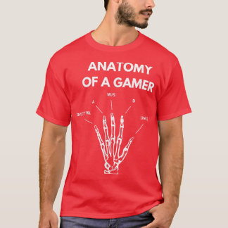Anatomy of a Gamer Hand Skeleton T-Shirt