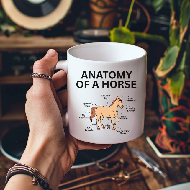 Anatomy of a Horse, Funny Horse Gifts, Horse Lover Kaffeetasse (Von Creator hochgeladen)
