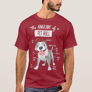 Anatomy Of A Pitbull Dog Lover Tee