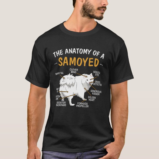Anatomy Of A Samoyed For Dog T-Shirt (Vorderseite)