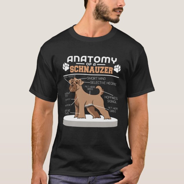 Anatomy Of A Schnauzer T-Shirt (Vorderseite)
