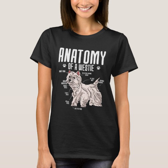 Anatomy Of A West Highland White Terrier T-Shirt (Vorderseite)