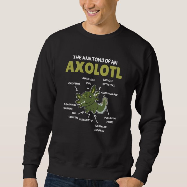 Anatomy Of an Axolotl Sweet Axolotl Explanation  2 Sweatshirt (Vorderseite)